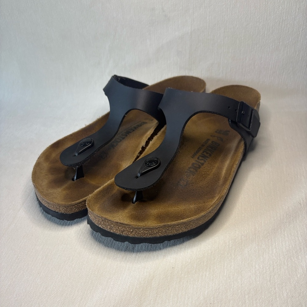 Birkenstock Women's Black and Brown Sandals